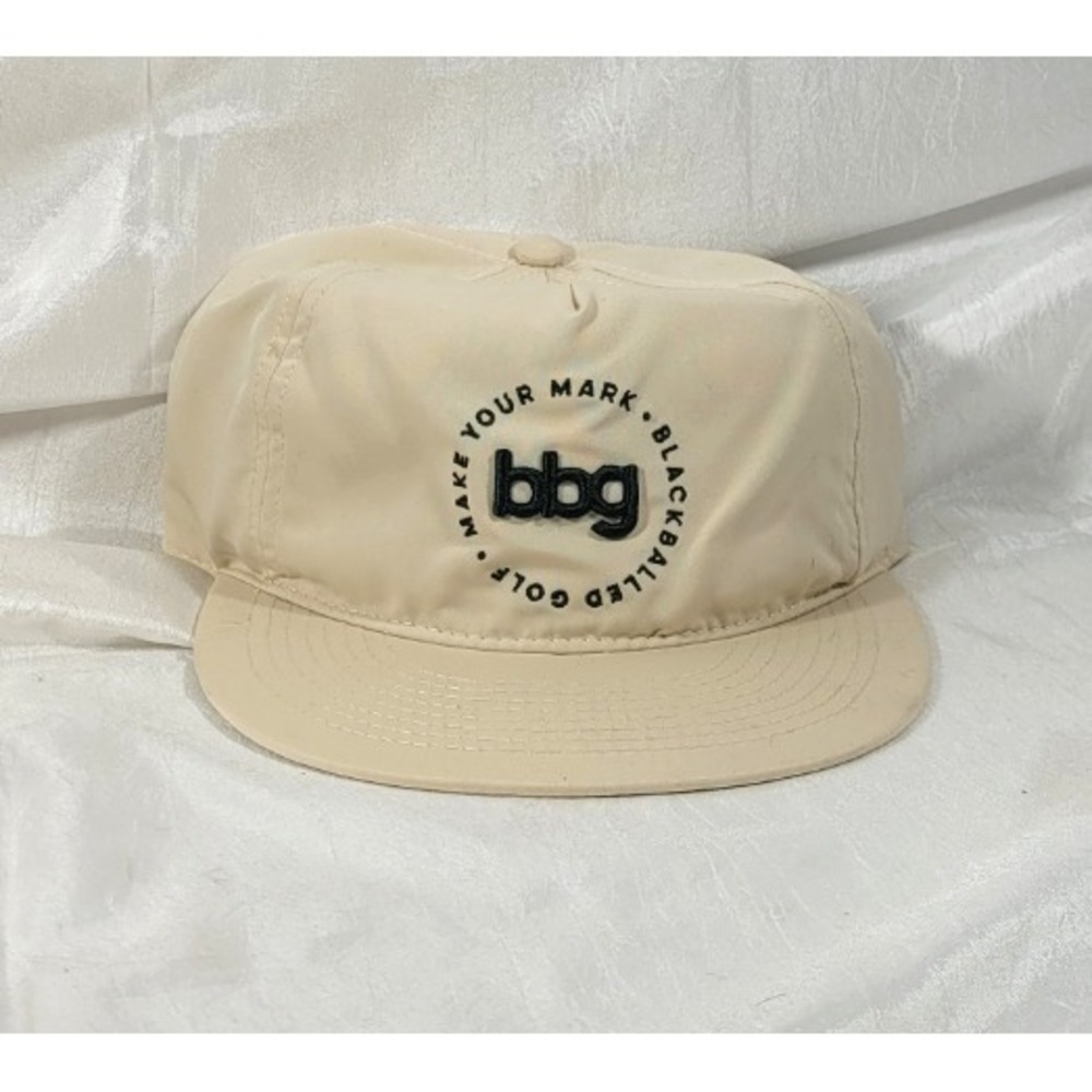Blackballed Golf‎ Unstructured Hat - Cream - Adjustable Strap - One Size
